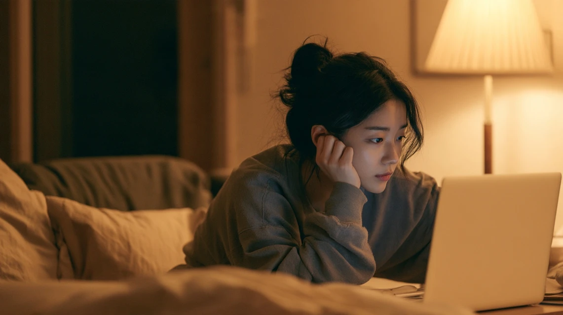 취미 활동을 꾸준히 이어가며 만족스러워하는 모습