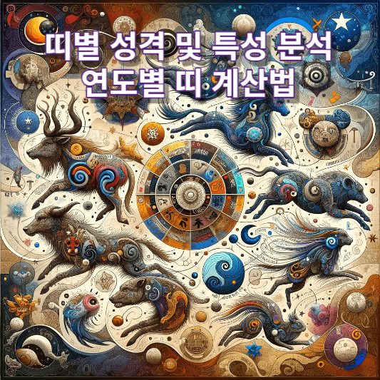 띠별 성격및 특성 분석