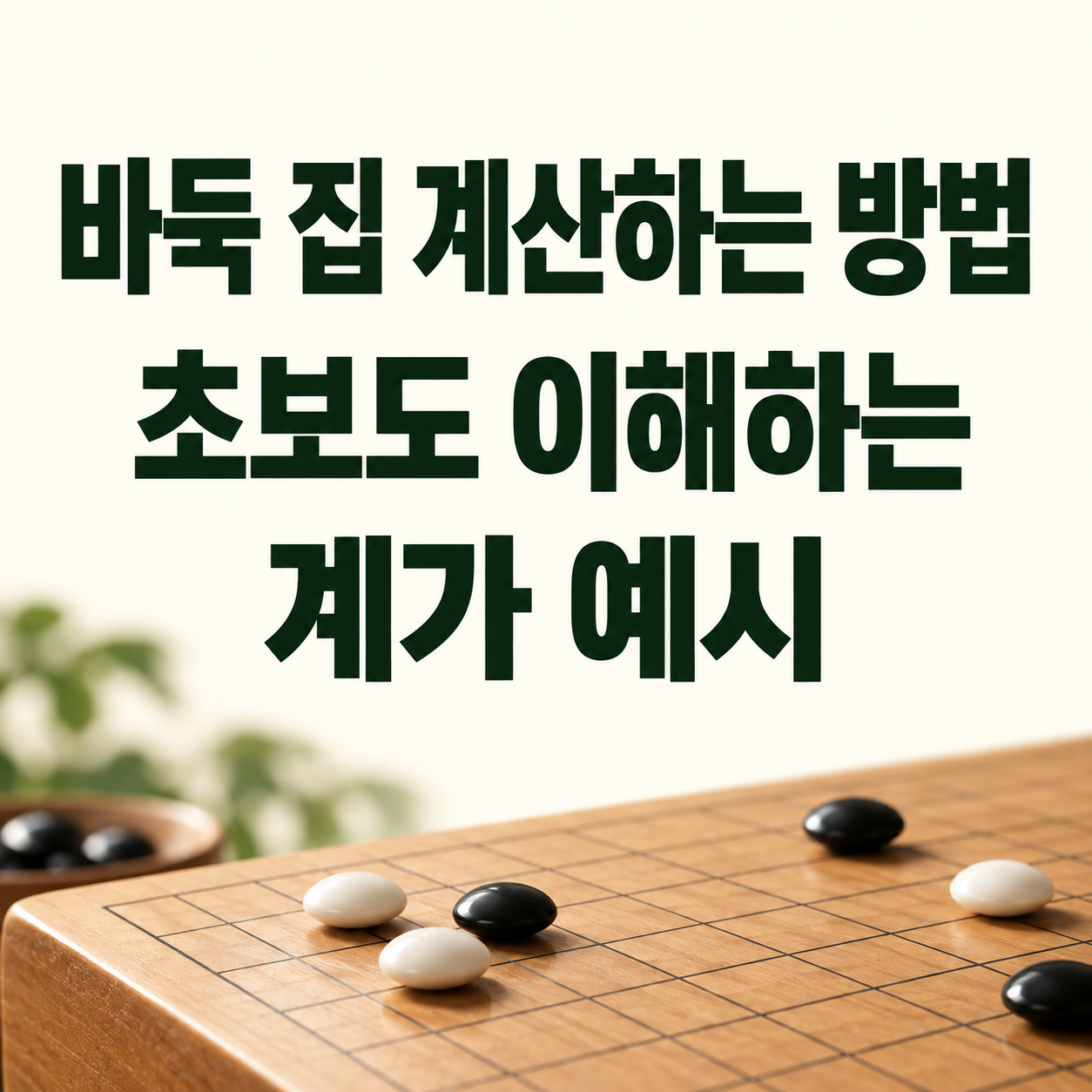 바둑 집 계산하는 방법|초보도 이해하는 계가 예시