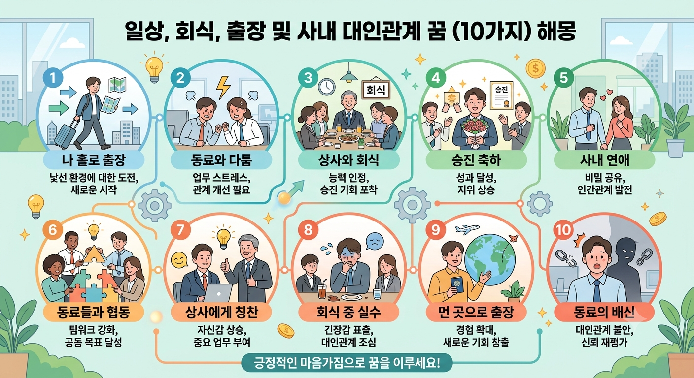 갈등·실수·징계 및 직장 스트레스 관련 직장 꿈해몽 10가지