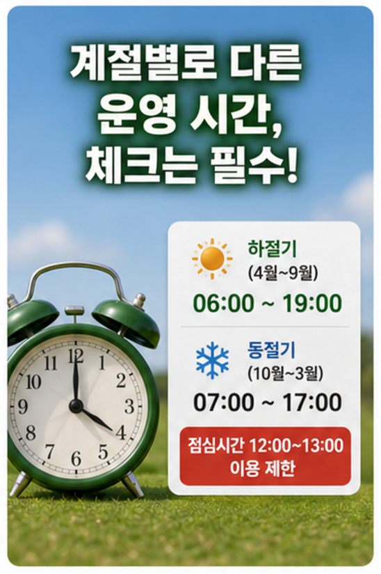 [창원] 90홀 규모의 대산파크골프장, 예약부터 이용 정보 핵심 요약