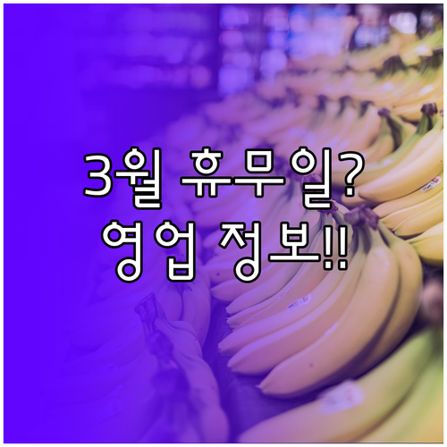 2026년 3월 이마트 마포점 정기 ..