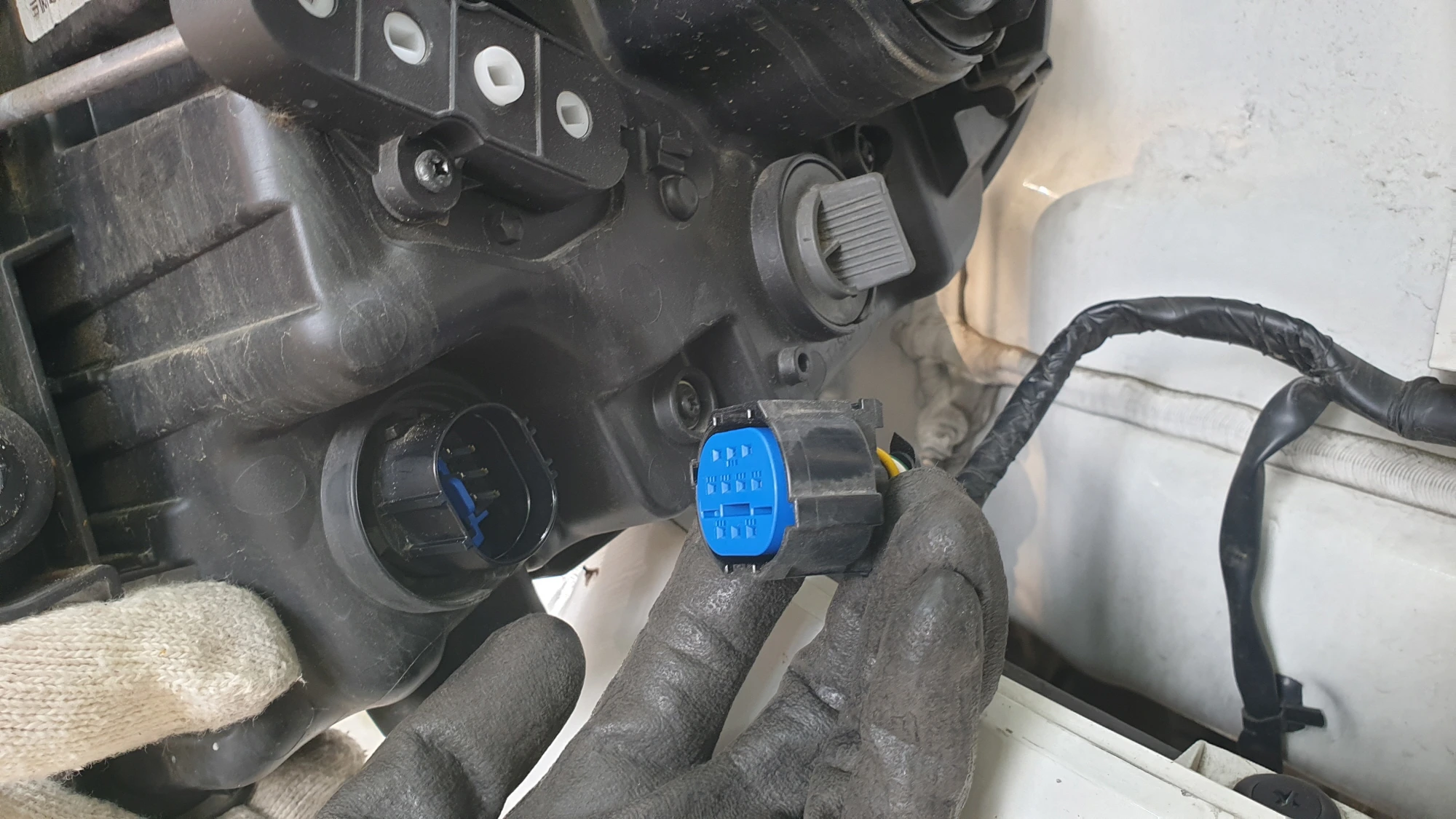 전원잭 분리 모습