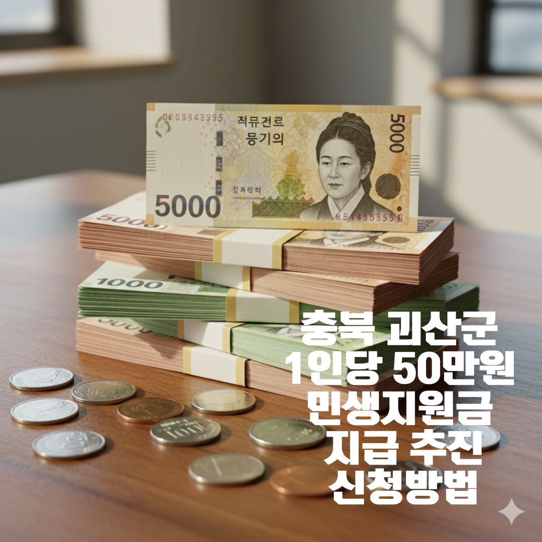 충북 괴산군 1인당 50만원 민생지원금 지급 추진