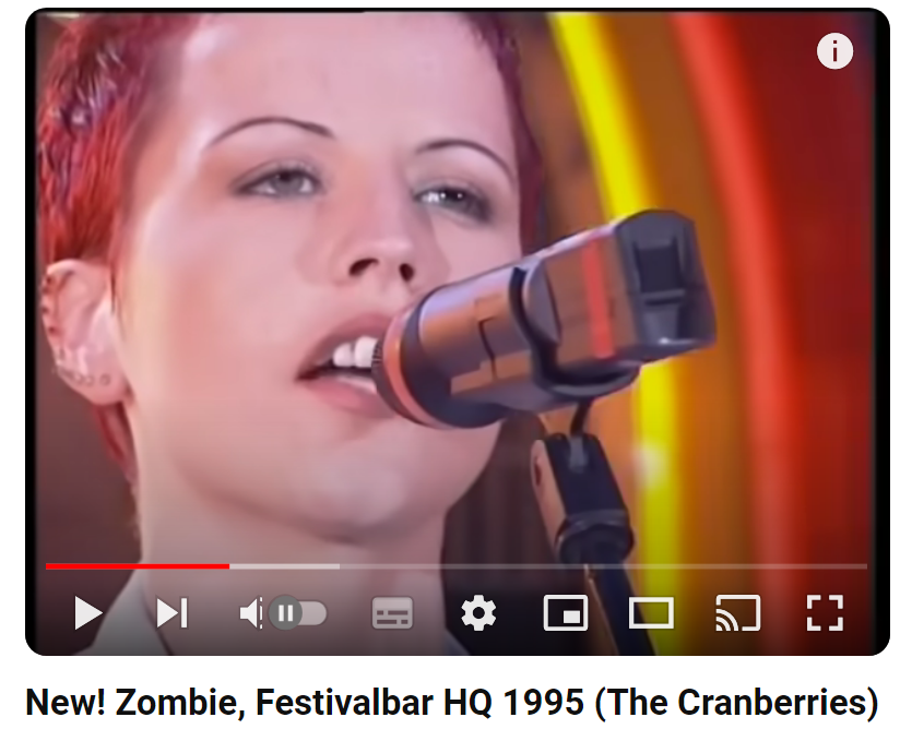 크랜베리스(The Cranberries) 라이브 공연