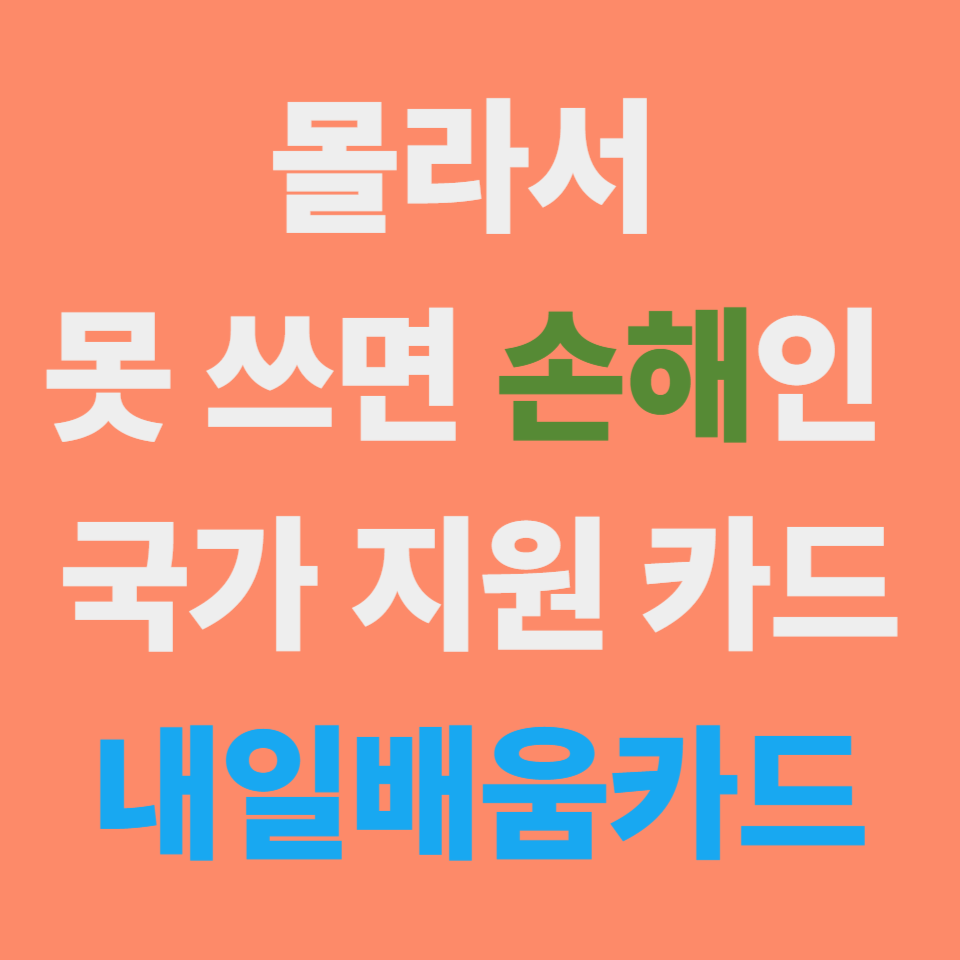 국민내일배움카드 완벽 정리