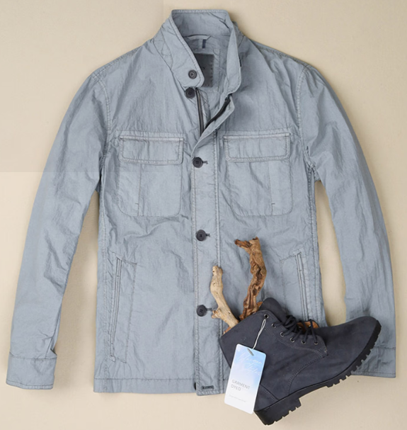 가먼트 다잉 하늘색 점퍼 사진