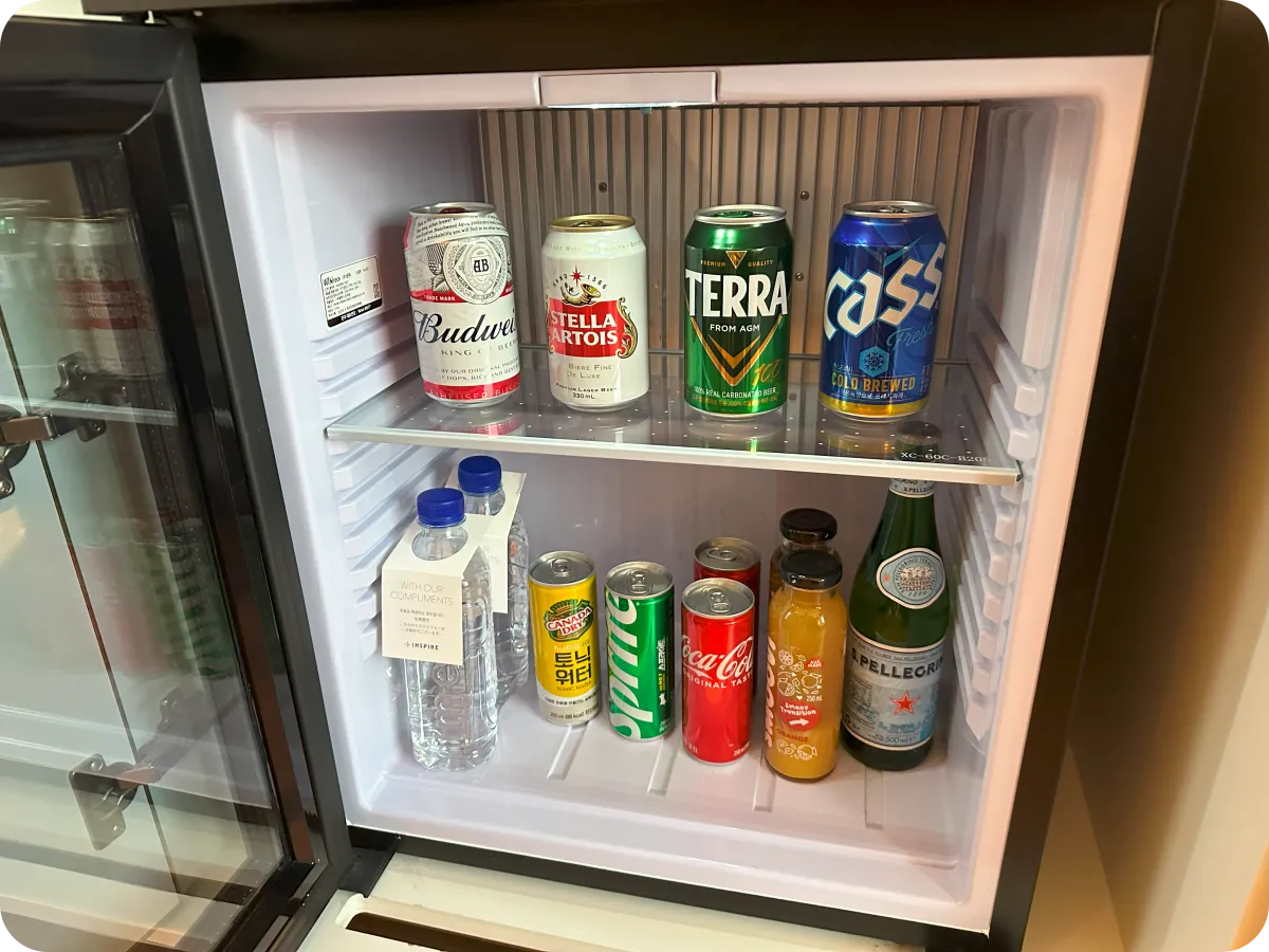 인스파이어 리조트 객실 내 미니냉장고