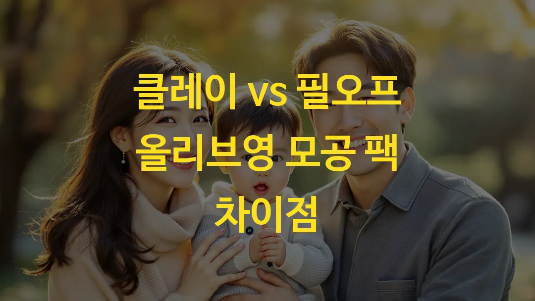 클레이 vs 필오프 올리브영 모공 팩 차이점