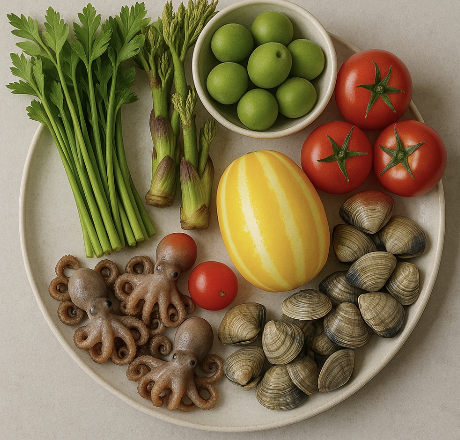 5월 제철 식재료들의 사진