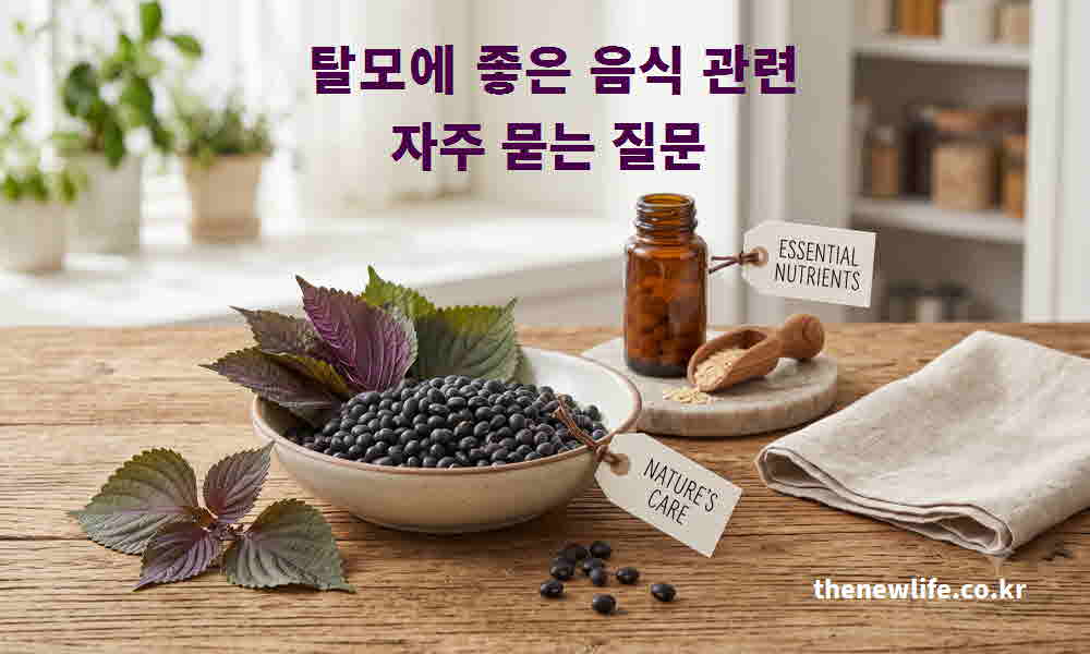 탈모 좋은 음식 관련 자주 묻는 질문