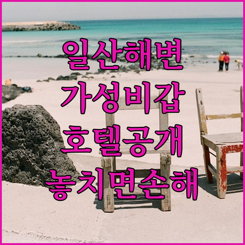 울산 일산해수욕장 가성비 호텔 추천 ..