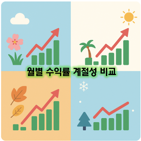 월별 수익률 계절성 비교