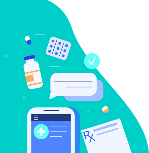 약과체크리스트가노출된휴대폰화면