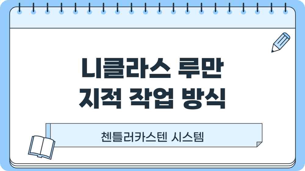 니클라스 루만 교수 지적 작업 - 지식을 체계화하는 비결