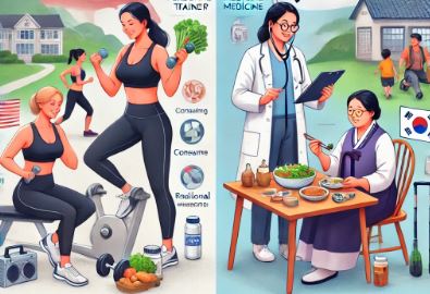 미국과 한국의 건강관리 차이점 사진