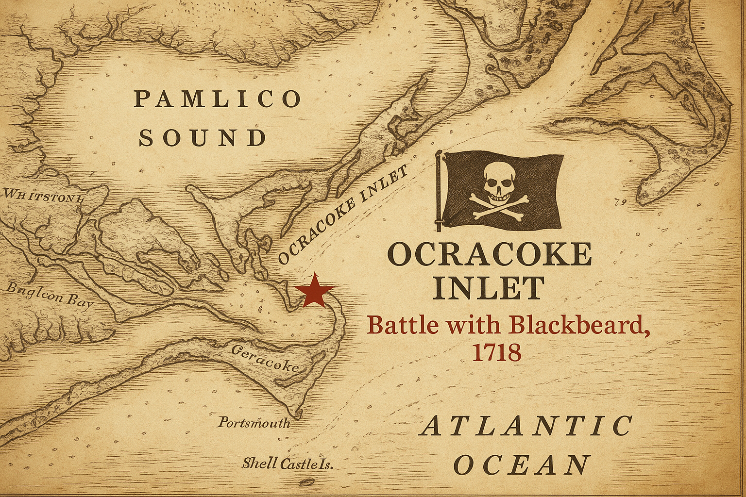 오크라코크 전투 지도