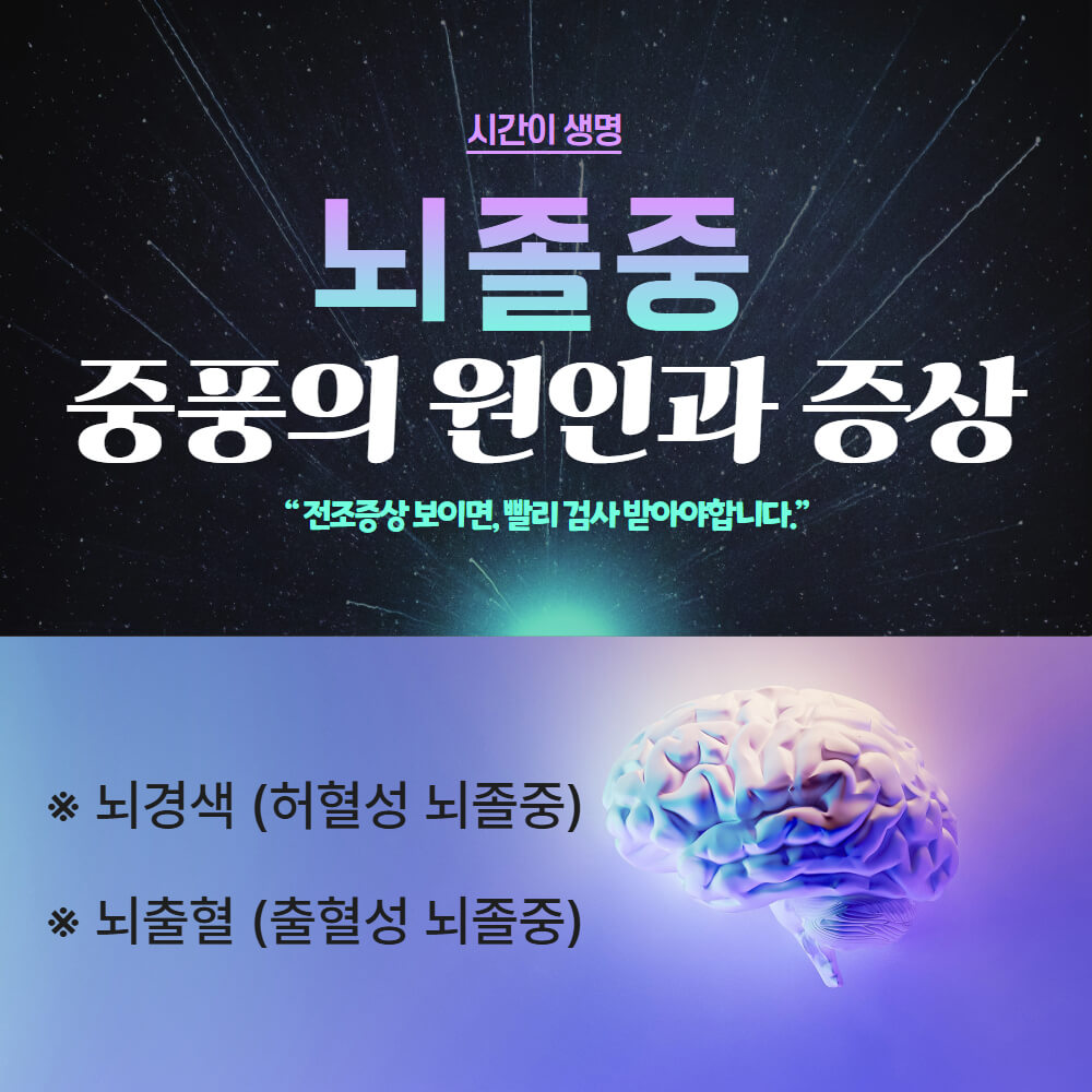 뇌졸중 원인과 증상