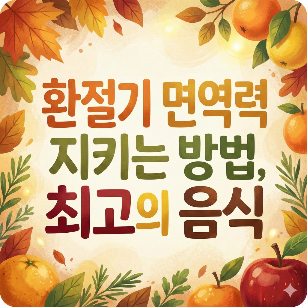 환절기 면역력에 좋은 음식