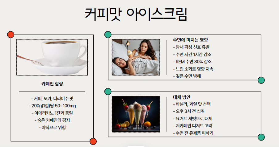 아이스크림: 커피맛의 위험