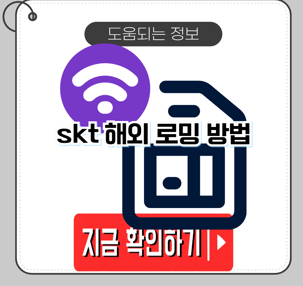 skt 해외 로밍 방법