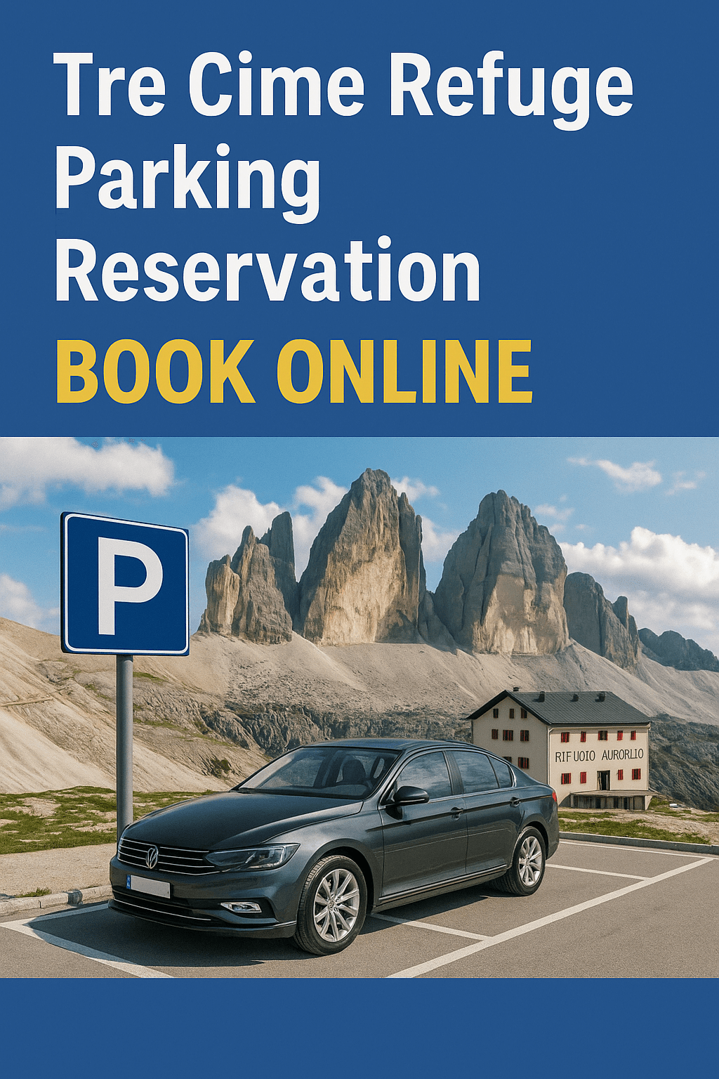 Tre Cime di Lavaredo Parking: How to Book Online (Auronzo Hut)