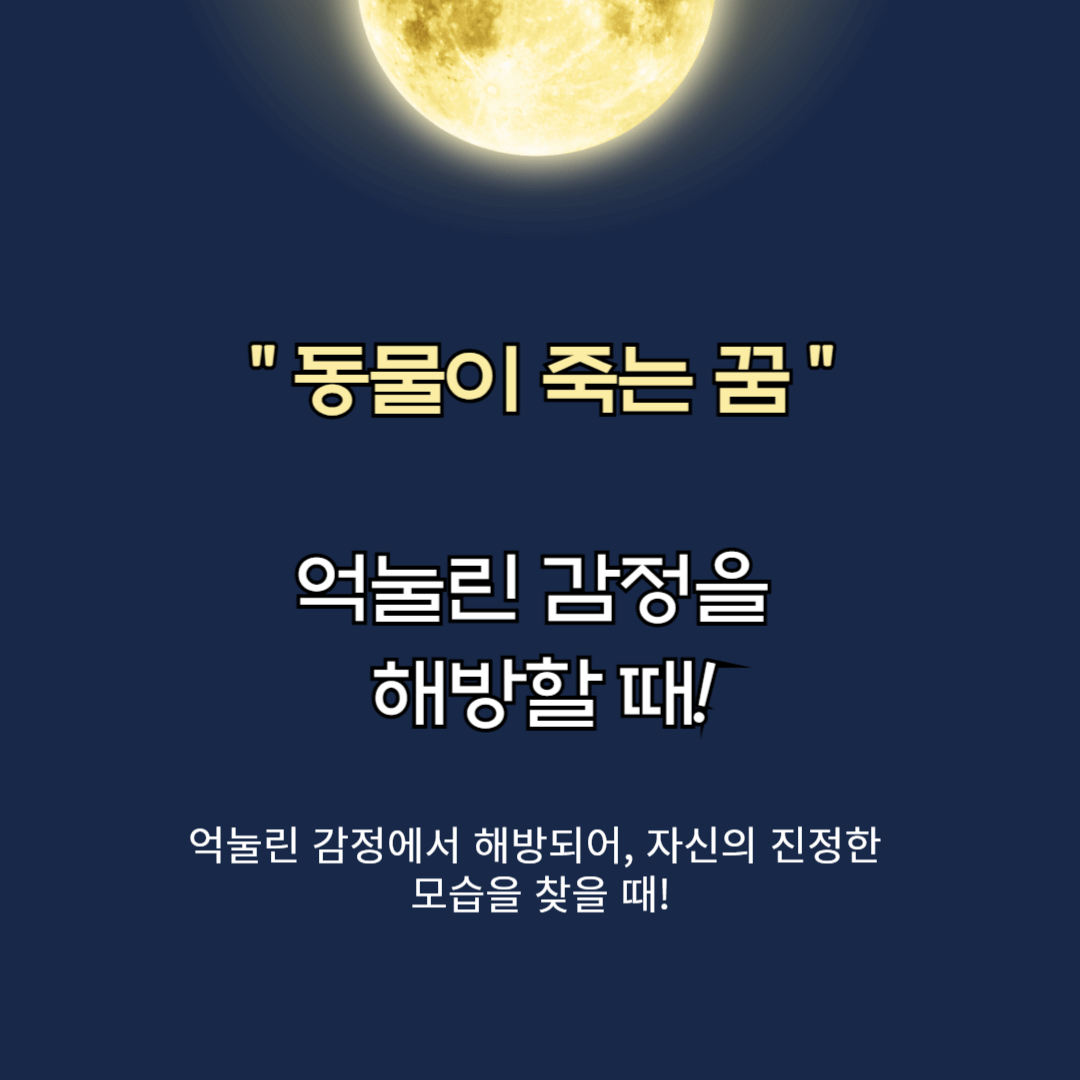 동물이 죽는 꿈