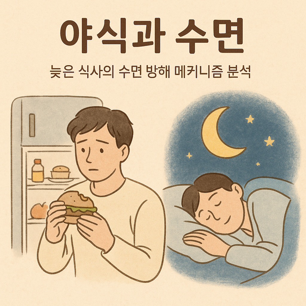 야식과 수면: 늦은 식사의 불면증 유발 메커니즘과 해결 전략