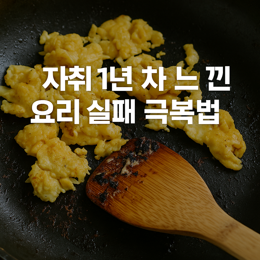 자취 1년차가 느낀 요리 실패 극복법