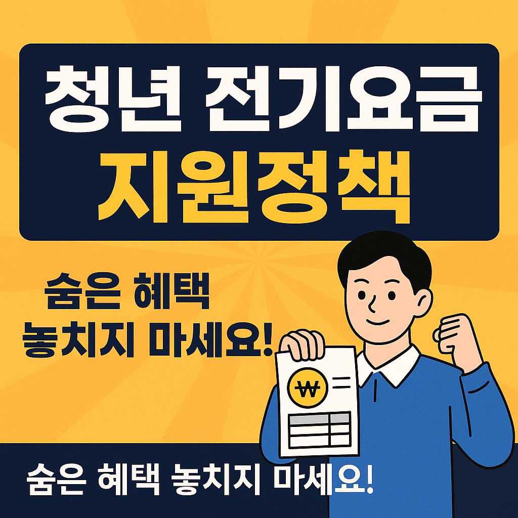 청년 전기요금 지원정책