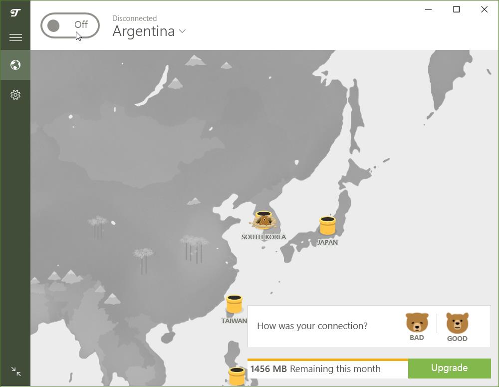 터널베어(TunnelBear) VPN 끄기