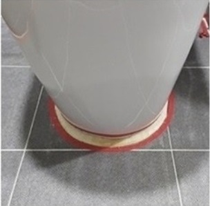 변기 테두리 시공 방법