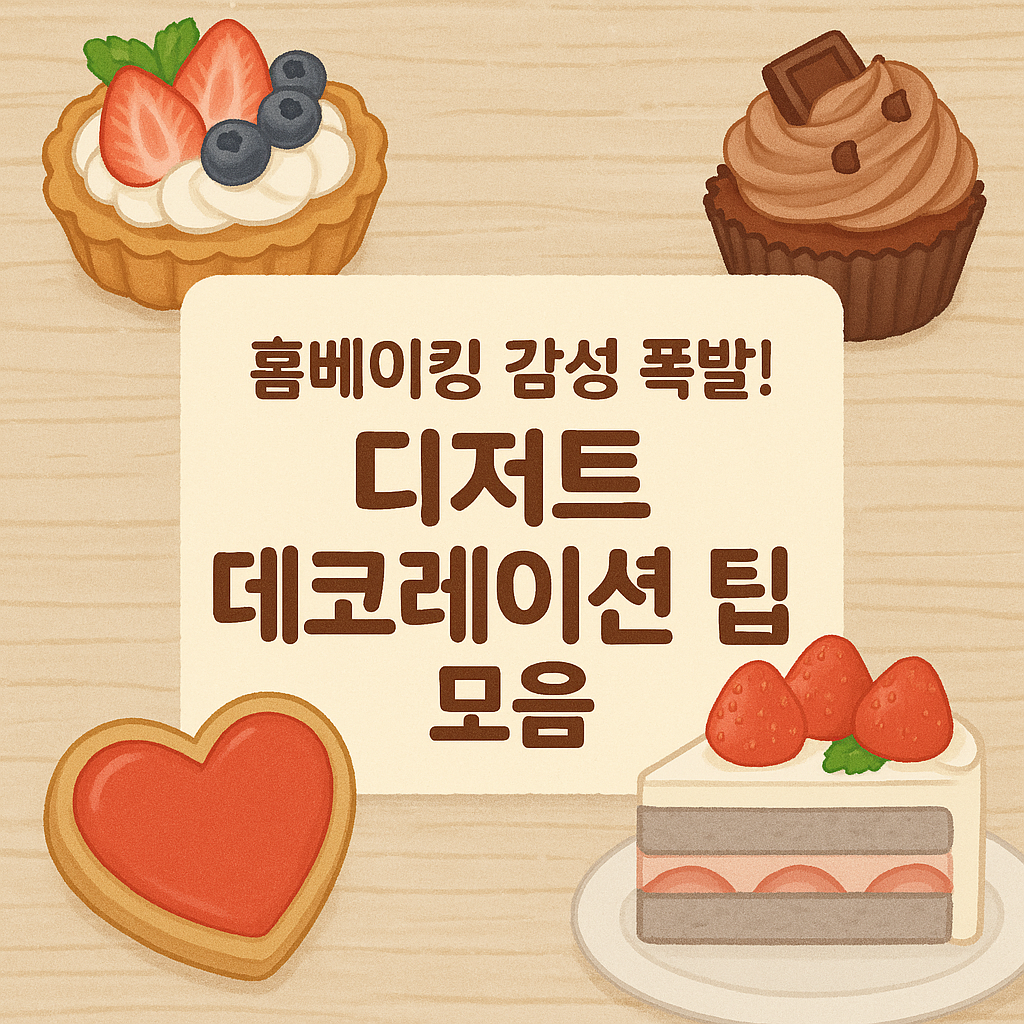 디저트 데코레이션 팁