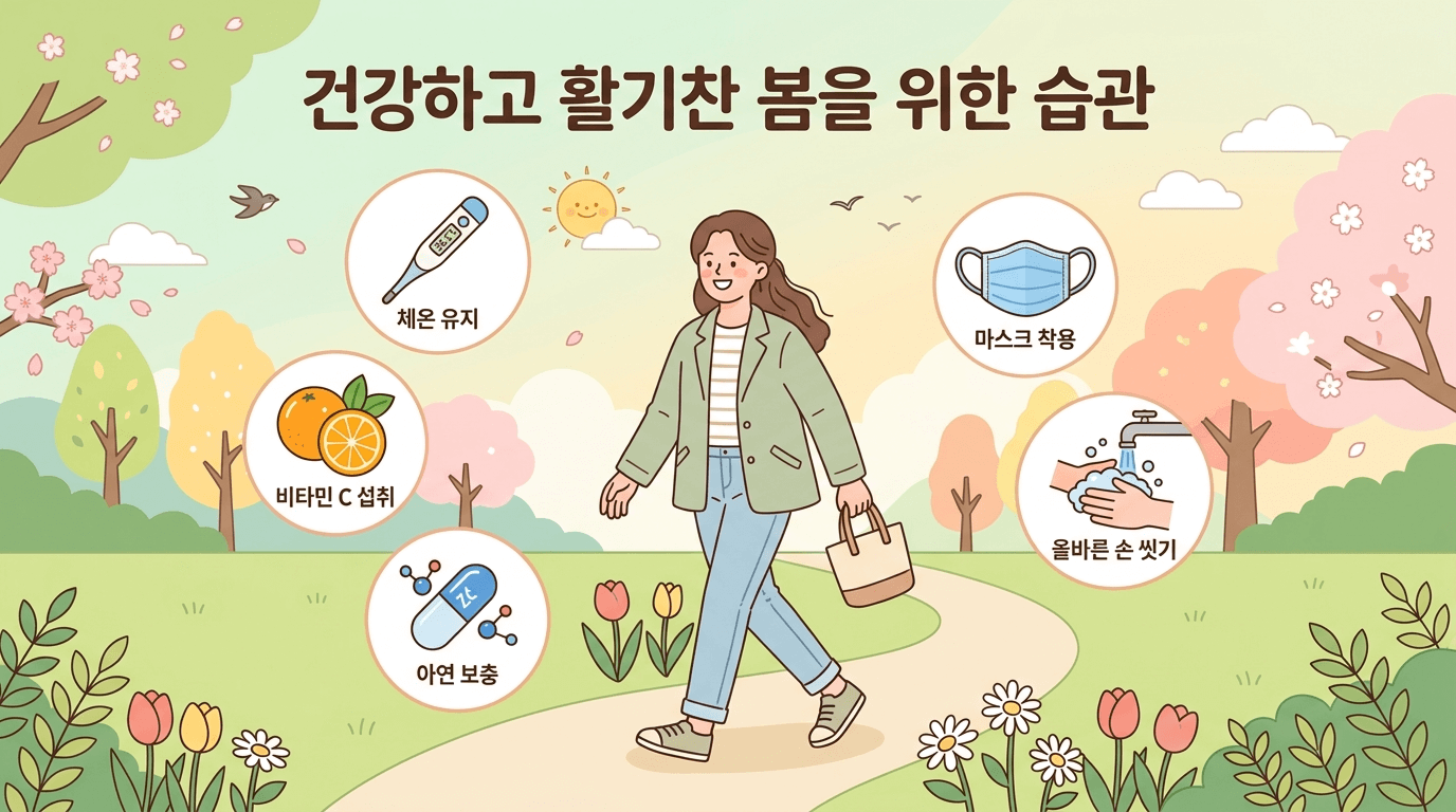 2026년 봄 B형 독감 유행 성인 예방 회복 루틴