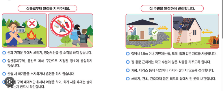 산림청의 산불 예방