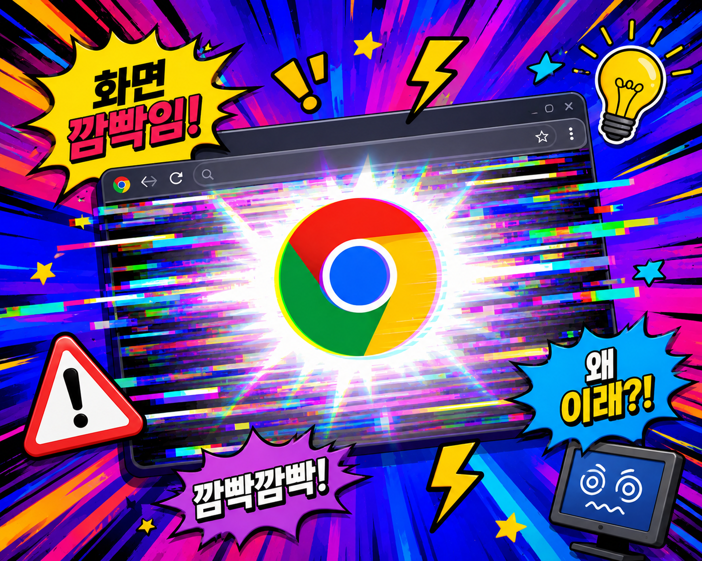 크롬깜빡임