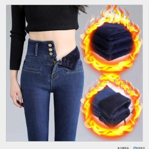 여성 기모청바지 여자 스키니진 융털 방한 겨울 NEW-WNJ-01