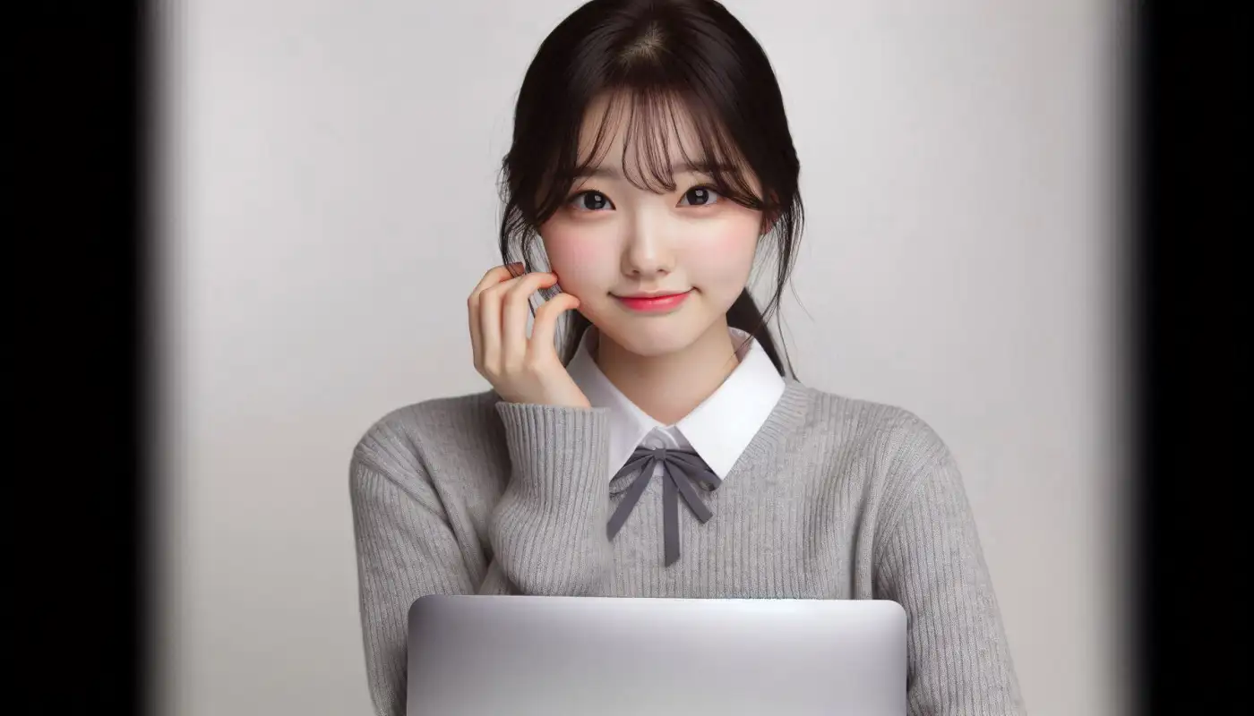 파이코인-kyc인증-참여한도를-알아보는-여성의-모습