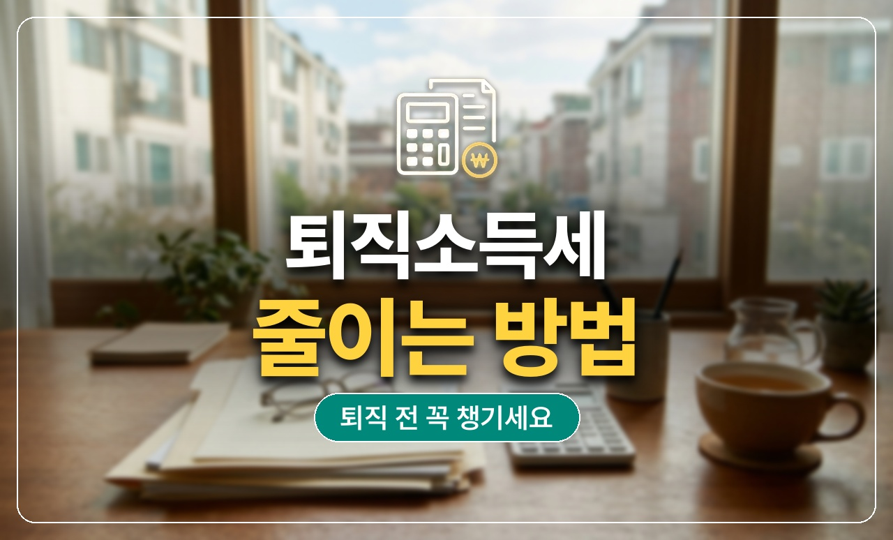 퇴직소득세_줄이는법_썸네일