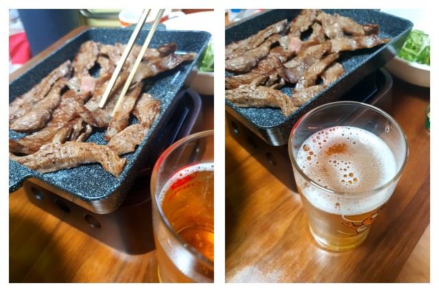 따뜻하게 먹는 소고기 구이