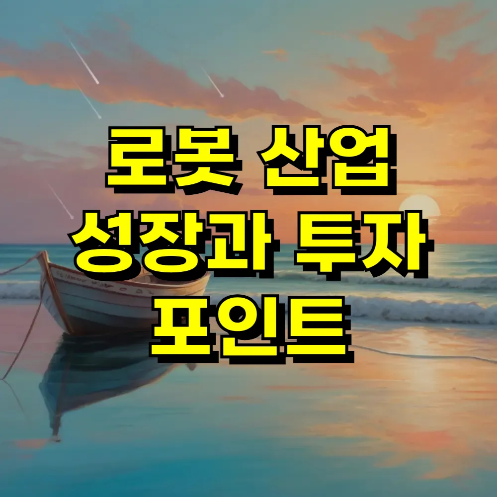로봇 산업 성장과 투자 포인트