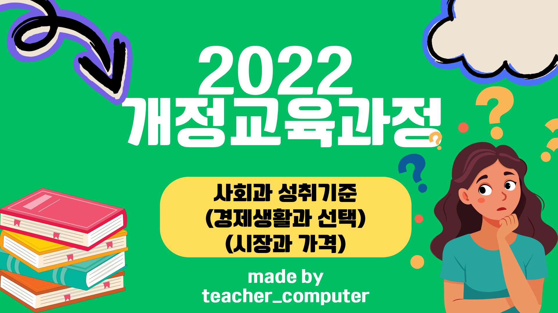 2022 개정교육과정 사회과 성취 기준(경제생활과 선택, 시장과 가격)