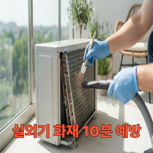 실외기 화재 예방: 10분 셀프 청소 및 과열 방지법