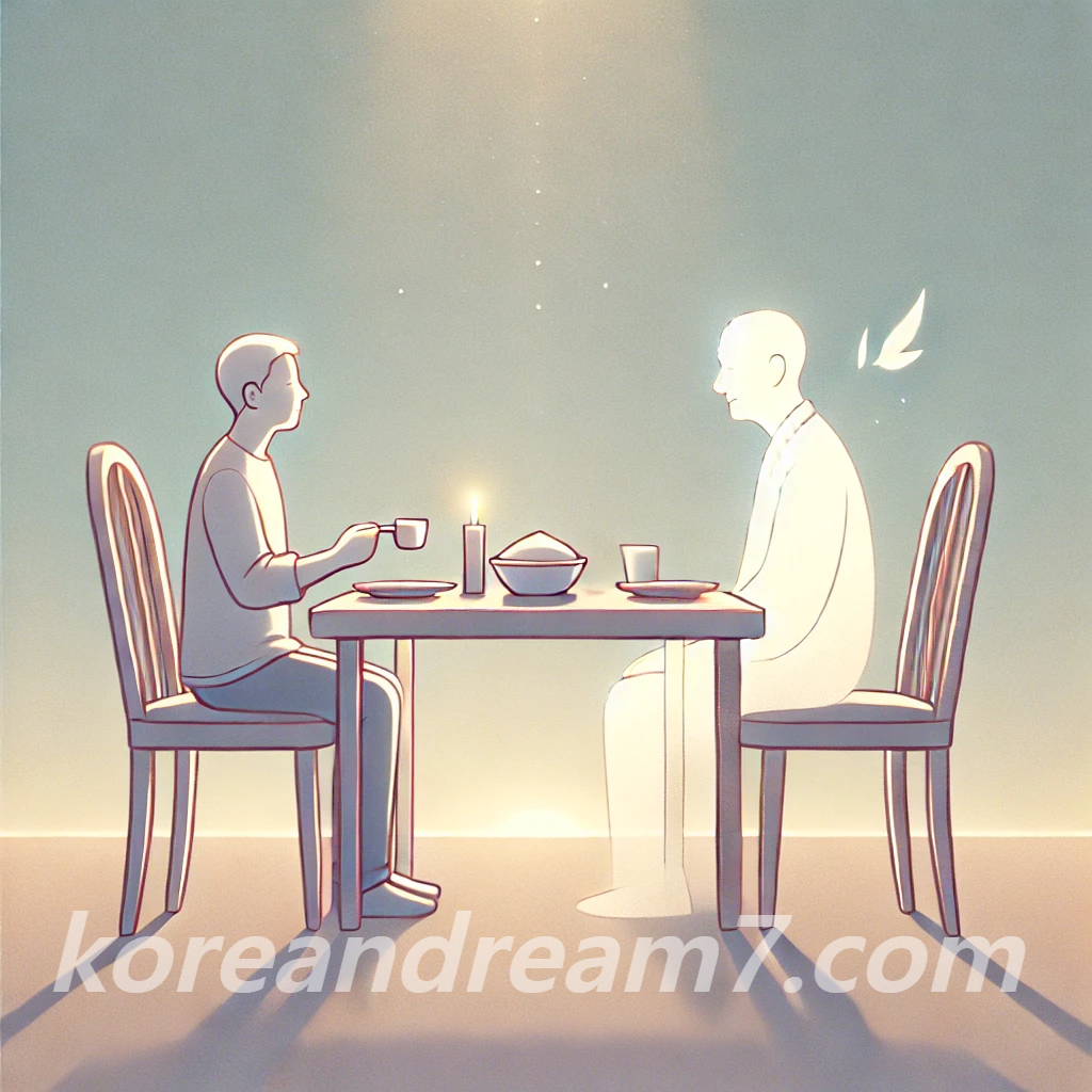 돌아가신 아버지와 식사하는 꿈