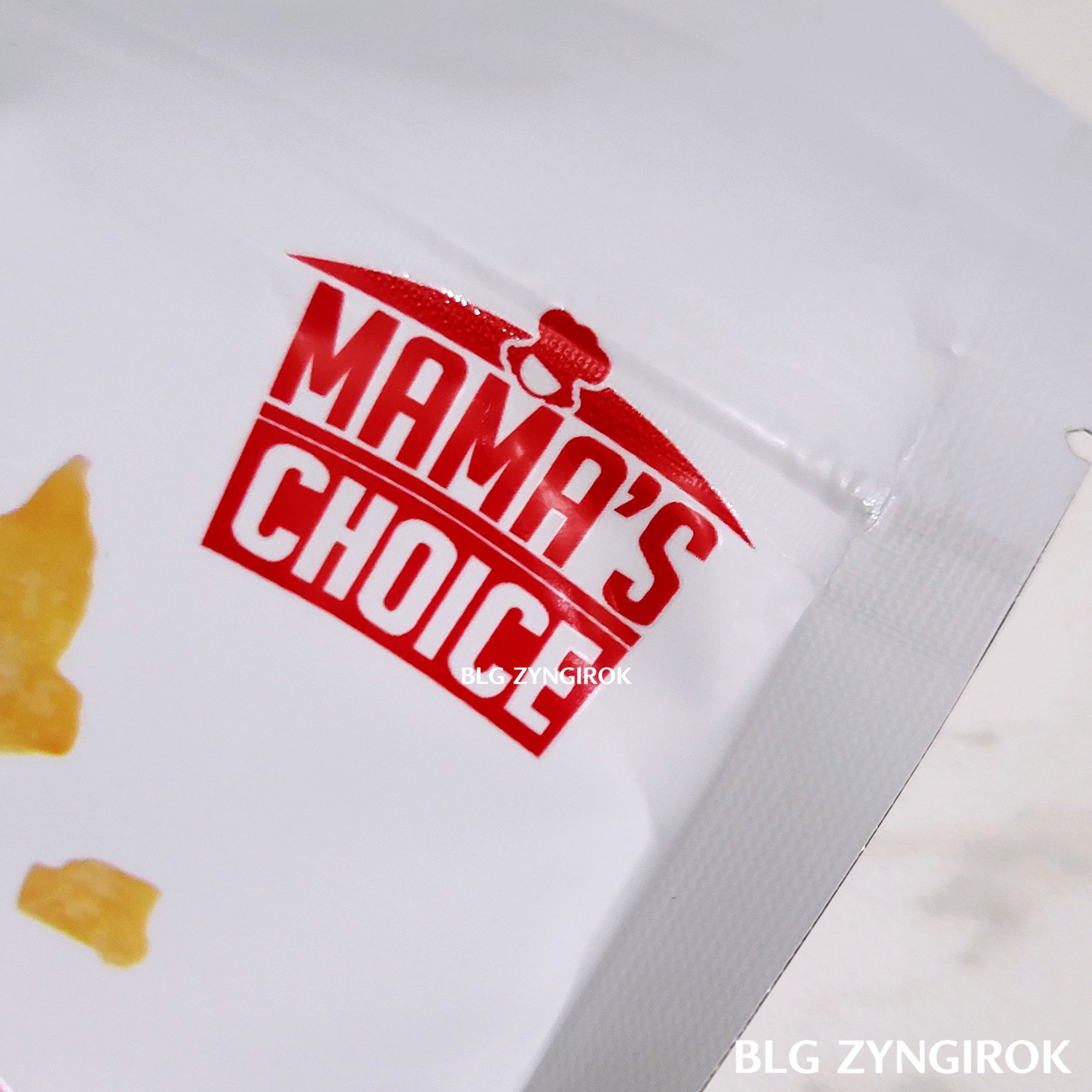 제품에 그려져 있는 마마스 초이스 로고 모습이다.