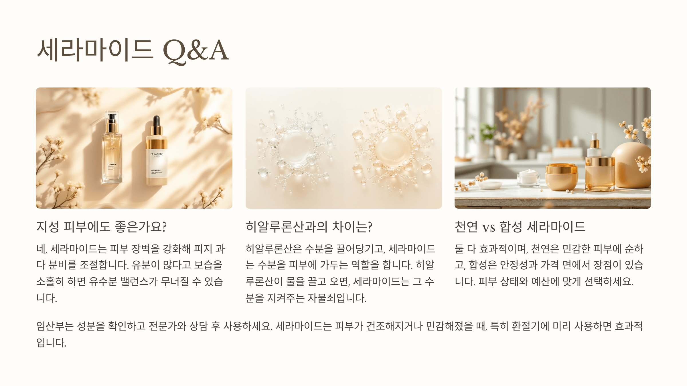세라마이드 보습 Q&A