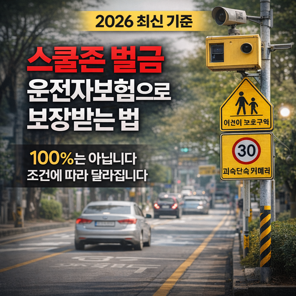 운전자보험 벌금 보장 2026년 기준