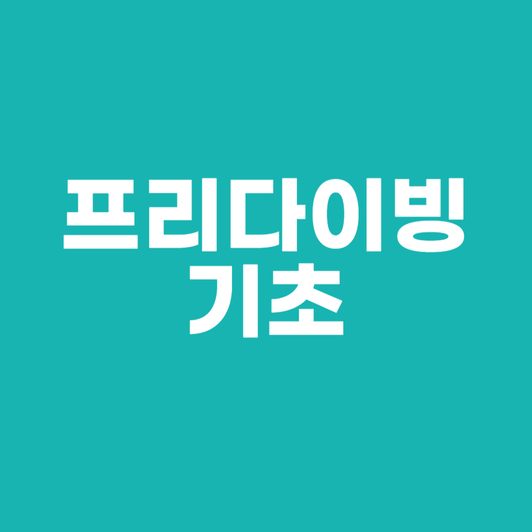 프리다이빙 기초