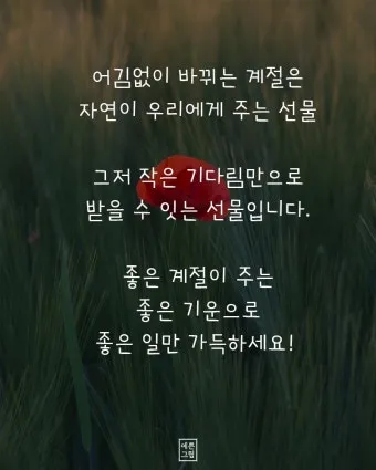 환절기 인사말 모음 예시 멘트_6