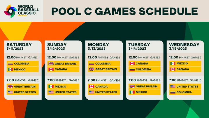 월드베이스볼클래식 2023 일정표